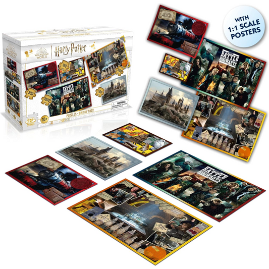 Winning Moves Harry Potter 5 in 1 Gift Box Jigsaw Puzzle Game