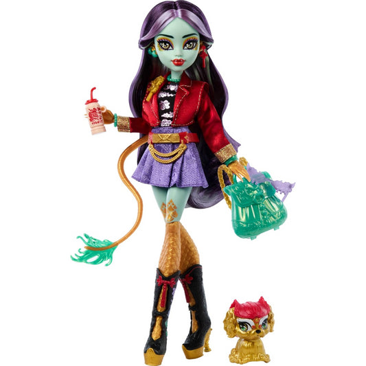 Monster High Jinafire Long Core Doll with Pet Dog Cloudy Yun Yun