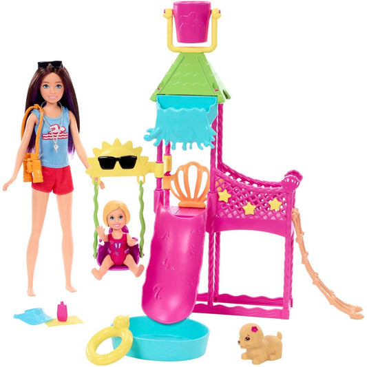 Barbie Skipper First Jobs Water Park Dolls and Accessories Playset