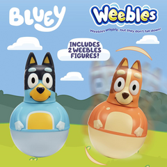 Bluey Weebles Bluey and Chilli Twin Pack Activity Toy