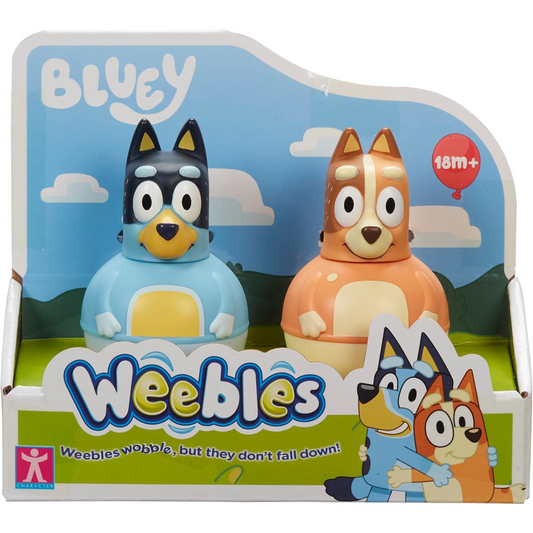 Bluey Weebles Twin Pack Activity Toy - Bandit and Chilli