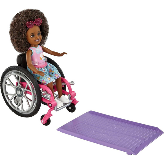 Barbie Brunette Chelsea Doll inc Wheelchair