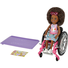 Barbie Brunette Chelsea Doll inc Wheelchair