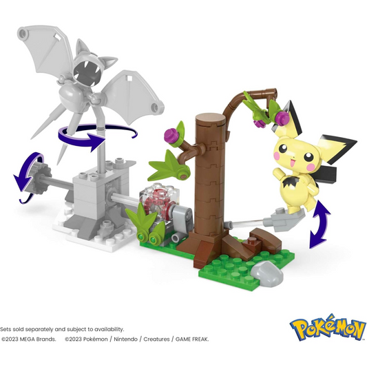 Mega Pokemon Pichus Forest Forage Build with Motion 84 pcs