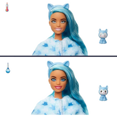 Barbie Cutie Reveal Doll 10 Surprises Snowflake Sparkle Series - Husky