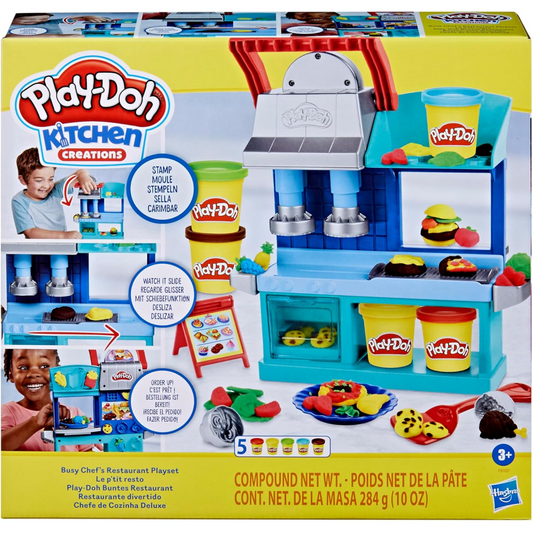 Play-Doh Kitchen Creations Busy Chefs Restaurant Playset and Modelling Dough