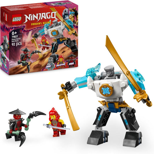 Lego Ninjago 71827 Zanes Battle Suit Mech Ninja Toy with 3 Minifigures Playset