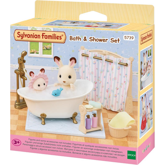 Sylvanian Families - Bath & Shower Furniture Set - Doll Not Included