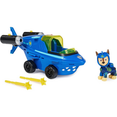 Paw Patrol Aqua Pups Chase's Transforming Shark Vehicle Playset