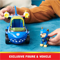 Paw Patrol Aqua Pups Chase's Transforming Shark Vehicle Playset