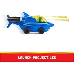 Paw Patrol Aqua Pups Chase's Transforming Shark Vehicle Playset