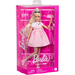 Barbie Deluxe Style Doll in Barbiecore Dress - Pink Pastel Outfit & Blonde Hair