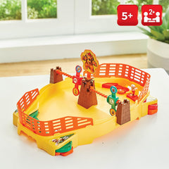 Mario Bros Super Mario Fire Stadium with Mario and Luigi Collectible Figures