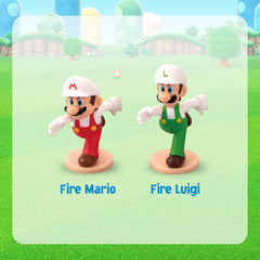 Mario Bros Super Mario Fire Stadium with Mario and Luigi Collectible Figures