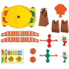 Mario Bros Super Mario Fire Stadium with Mario and Luigi Collectible Figures