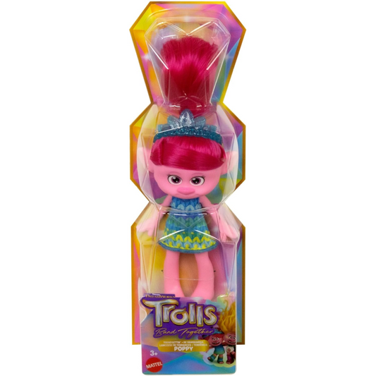 Trolls Band Together Trendsettin Fashion Doll Red Hair - Queen Poppy