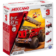 Meccano 3 Model Set Rescue Squad Car Building Kit