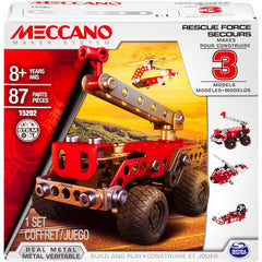 Meccano 3 Model Set Rescue Squad Car Building Kit