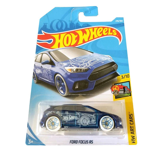 Hot Wheels Die-Cast Vehicle Ford Focues RS Blue