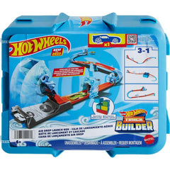 Hot Wheels Playset Blue Deluxe Track Builder Pack with Wind-Themed Accessories