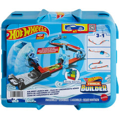 Hot Wheels Playset Blue Deluxe Track Builder Pack with Wind-Themed Accessories