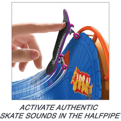 Hot Wheels Tony Hawk Skate Amusement Park Set Fingerboard & Pair of Skate Shoes