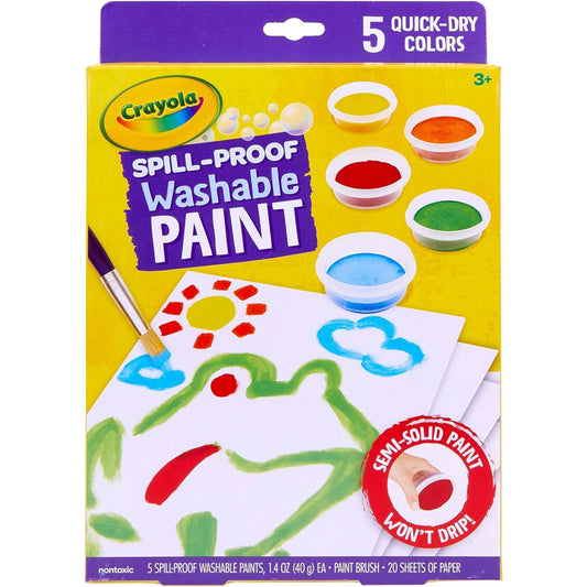 Crayola Spill Proof Washable Paint Set