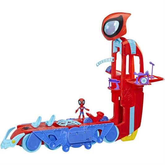 Marvel Spidey and his Amazing Friends Spider Crawl-R 2-in-1 Deluxe Headquarters Playset