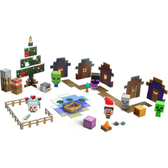 Minecraft Advent Calendar Toy with Figure Multiple Characters (Box Damaged)