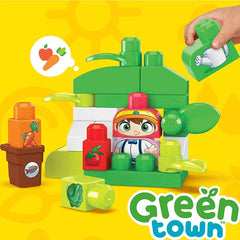 Mega Bloks Green Town Build & Learn Eco House (Yellow Top - 92 Pcs)