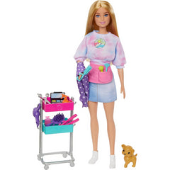 Barbie Malibu Pet Stylist Doll & 14 Accessories Playset