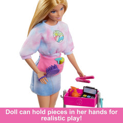 Barbie Malibu Pet Stylist Doll & 14 Accessories Playset