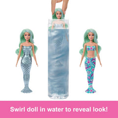 Barbie Colour Reveal Doll 6 Unboxing Surprises & Hair Change - Mermaid Series