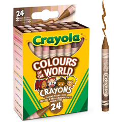 Crayola Colours Of The World Pack Of 24 Colours For Skin Tones - Wax Crayons