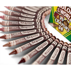 Crayola Colours Of The World Pack Of 24 Colours For Skin Tones - Wax Crayons