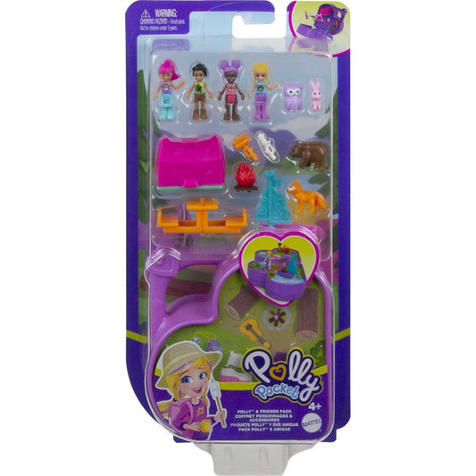 Polly Pocket Polly & Friends Camping Heart Shaped Playset