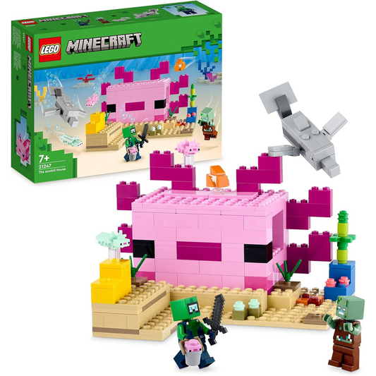 Lego Minecraft 21247 The Axolotl House Buildable Playset