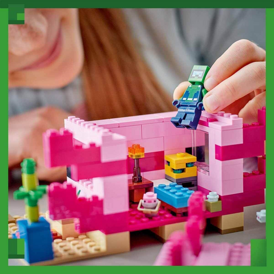 Lego Minecraft 21247 The Axolotl House Buildable Playset