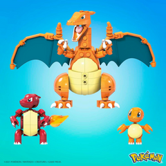 Pokemon Mega Construx Charmander Evolution Construction Set 313 pcs