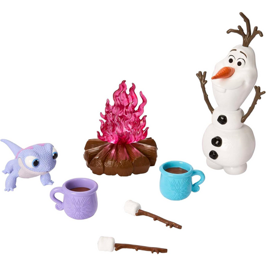 Disney Frozen Toy Playset Olaf And Bruni Figures & 5 Accessories