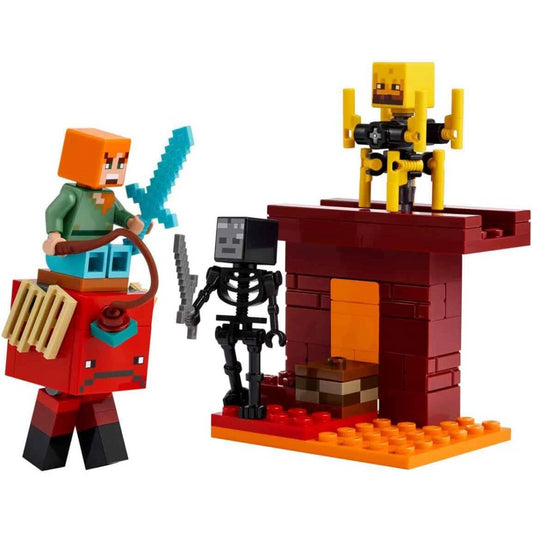 Lego Minecraft 21266 The Nether Lava Battle Construction Playset