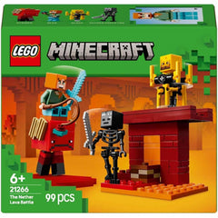 Lego Minecraft 21266 The Nether Lava Battle Construction Playset