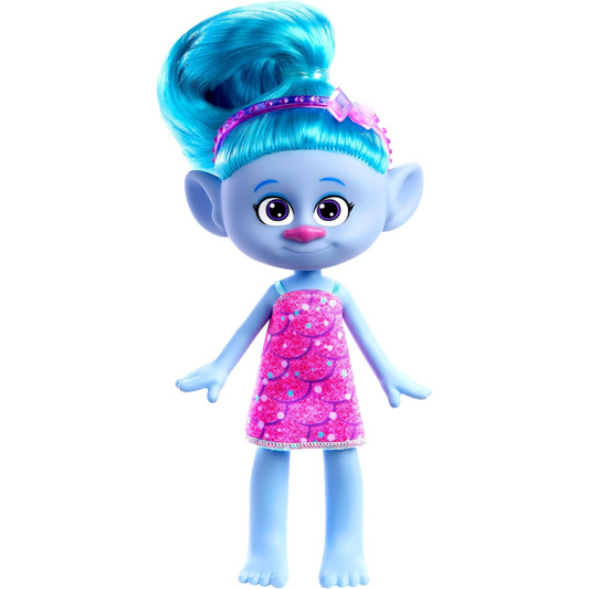 Trolls Band Together Trendsettin Fashion Doll Blue Hair - Chenille