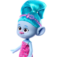 Trolls Band Together Trendsettin Fashion Doll Blue Hair - Chenille