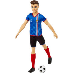 Barbie Ken Blue Top Soccer Football Player Doll