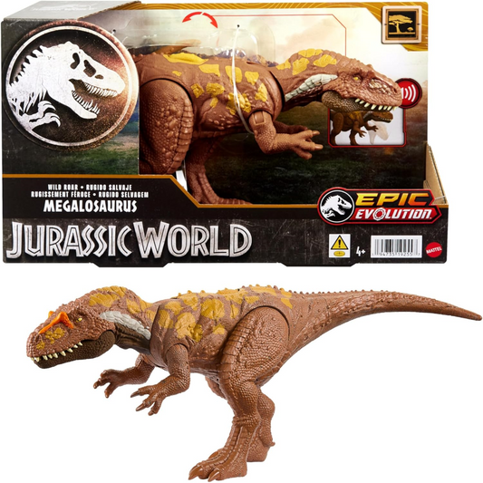 Jurassic World Wild Roar Megalosaurus Dinosaur Figure With Sound & Attack Action