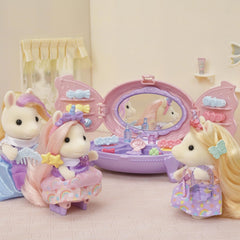 Sylvanian Families - Ponys Vanity Dresser Set and 1 Doll