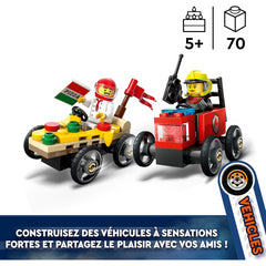 Lego City 60458 Pizza Vs Fire Truck Soapbox Car Construction Playset