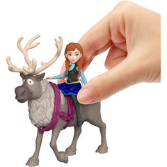 Disney Frozen Toys Anna & Sven Posable Small Doll and Reindeer