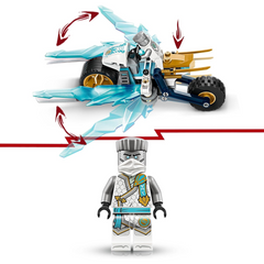 Lego 71816 Ninjago Zanes Ice Motorcycle Toy Dragons Rising Motorbike Playset